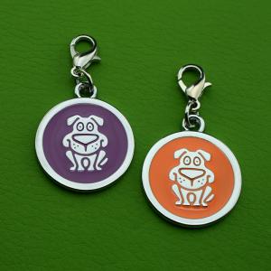 Étiquettes d'animal familier de QR code d'étiquette de main d'alliage de zinc en métal d'usine pour le chien ou le chat