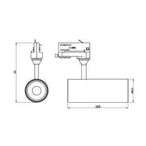 Lumière de tache de voie de la lumière 15W 20W 30W LED de voie de LED