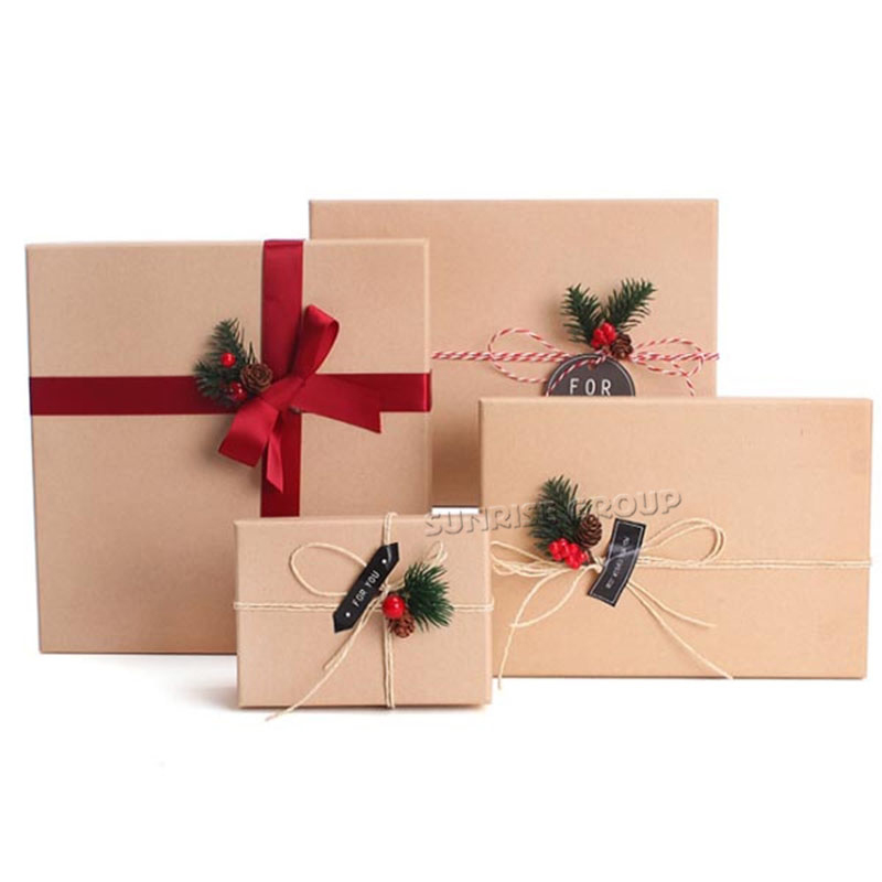 Boîte d'emballage de cadeau personnalisée en carton carré romantique