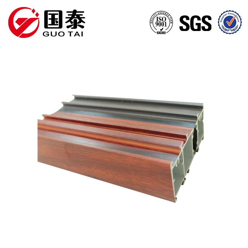 Profil d'alliage d'aluminium de transfert de grain de bois