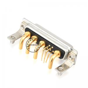 D-sub 9W4 connexions femelles de puissance type à angle droit