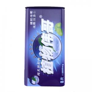 Usine en gros petit rectangulaire menthe bonbons boîte en fer-blanc