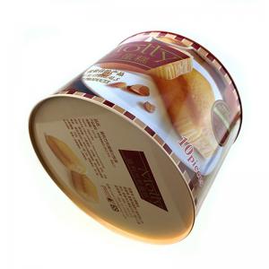 2018 vente chaude boîte ronde en fer blanc pour gâteau et biscuit