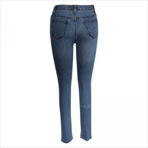 jeans skinny contraste de lavage de mode WS10122