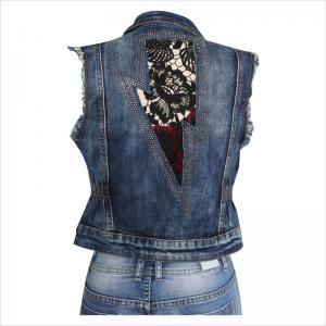 vestes sans manches en denim WS10128
