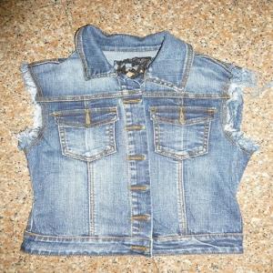 vestes sans manches en denim WS10128