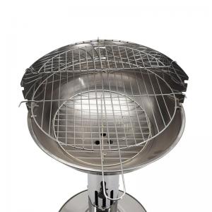 barbecue en acier inoxydable hautement ajustable avec filet