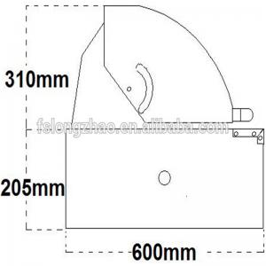 Tête de gril à gaz de table en gros en acier inoxydable gril à gaz intégré