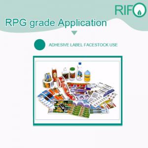 Papier synthétique PP imprimable, imprimable aux UV et flexible flexible pour produits de soins personnels