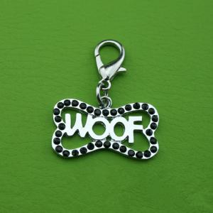 Accessoires pour ornement pour animaux de compagnie Pendentif pour chien avec os de chien de forage Décorations pour étiquettes d'animaux de compagnie