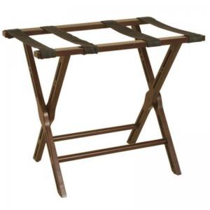 porte-bagages en bois avec étagère