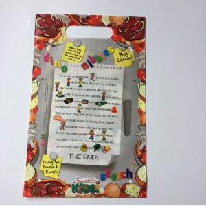 sacs d'emballage de magasinage en plastique pleine impression avec poignée découpée