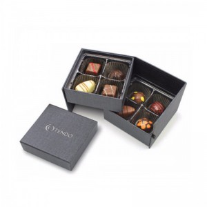 Boîte d'emballage cadeau personnalisée de haute qualité faite main rotative