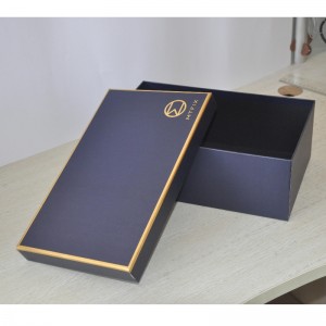 boîte à vêtements estampée à chaud goil feuille boîte à chaussures