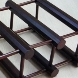 Casier à vin 10 bouteilles en acajou