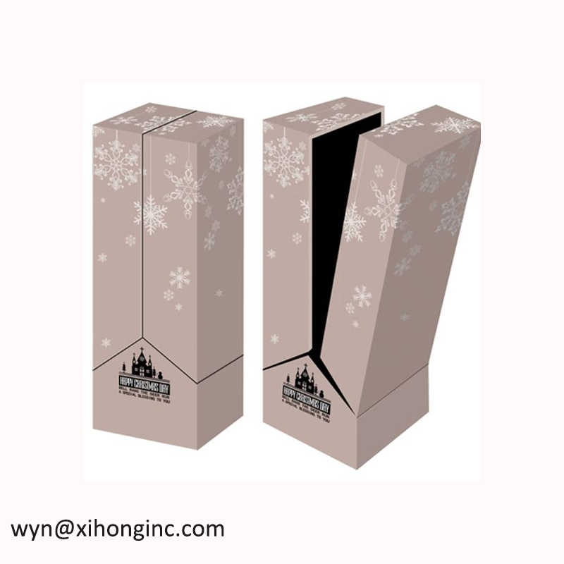 Boîte-cadeau faite sur commande de vin de carton de fournisseur d'emballage de la Chine