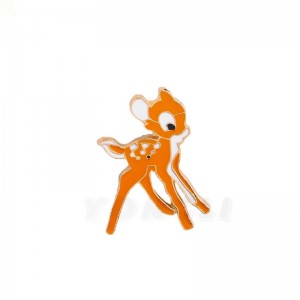 Personnalisé en métal dessin animé animal badge en alliage de zinc multicolore cuisson cuisson peinture broche joint fondre broche plaqué or