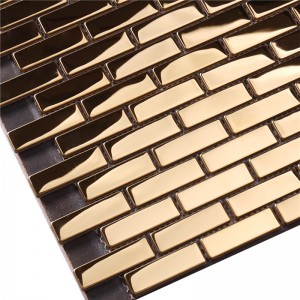 Carreaux de mur en mosaïque en métal Golden Select pour cuisine