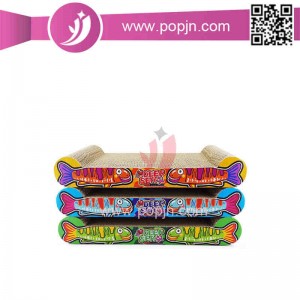 Grattoir pour chat en carton ondulé pour animaux de compagnie