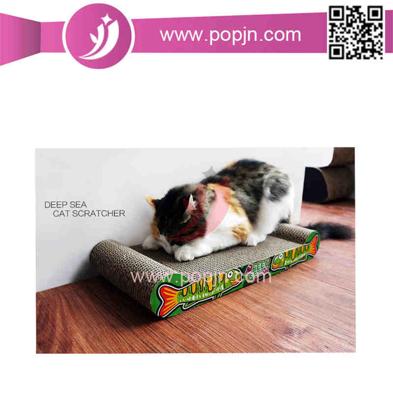 Grattoir pour chat en carton ondulé pour animaux de compagnie
