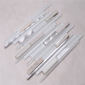 Carreau de mosaïque en verre de cristal bleu océan direct HSD124