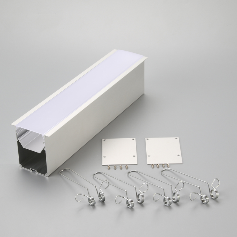 Profilé en aluminium 6063 en aluminium à bande de LED avec clip de fixation pour capuchon d'extrémité