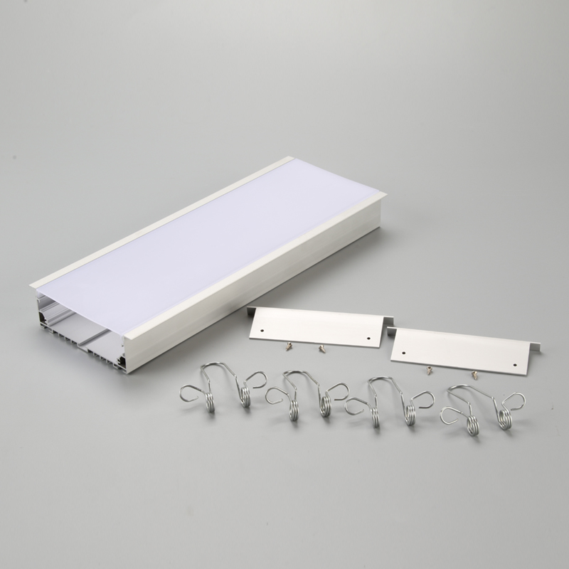 Extrusion LED en aluminium avec cache en aluminium