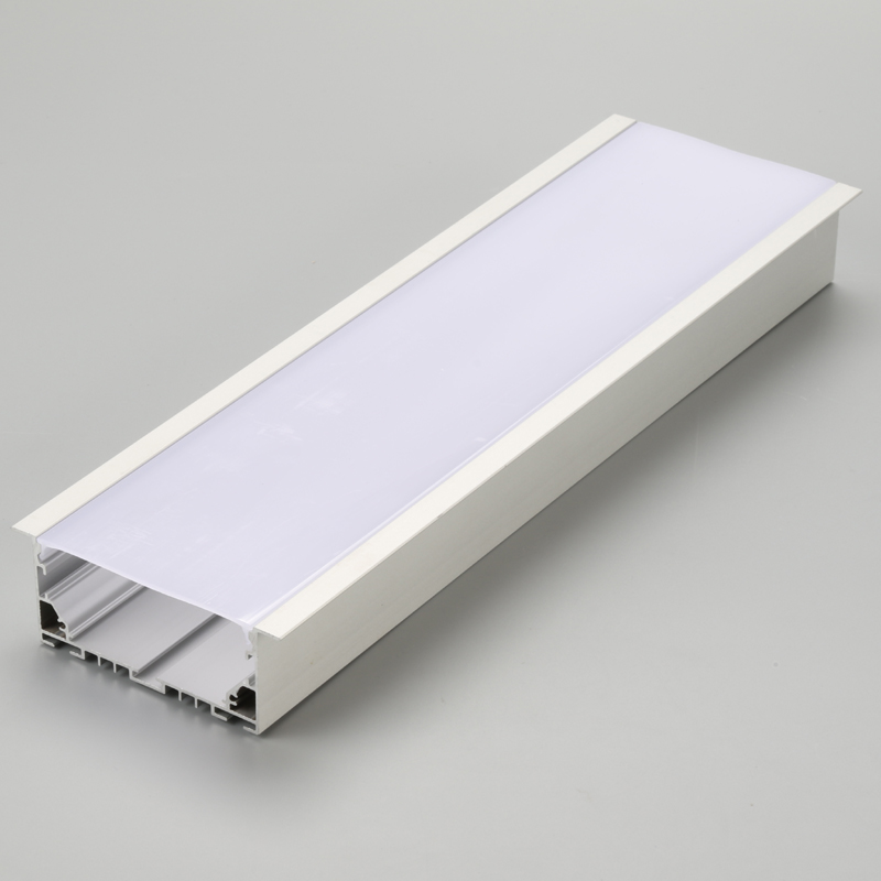Profilé d'aluminium plat ou boîtier en aluminium extrudé pour bande de LED