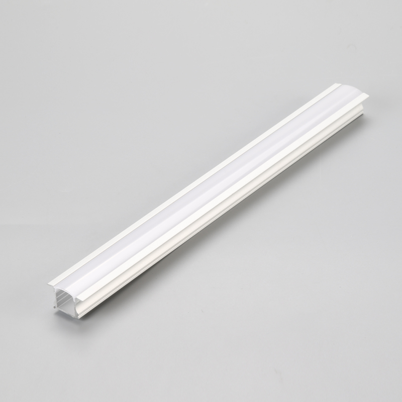 Profil en aluminium à LED linéaire encastré pour éclairage de bandes à LED avec pince à ressort