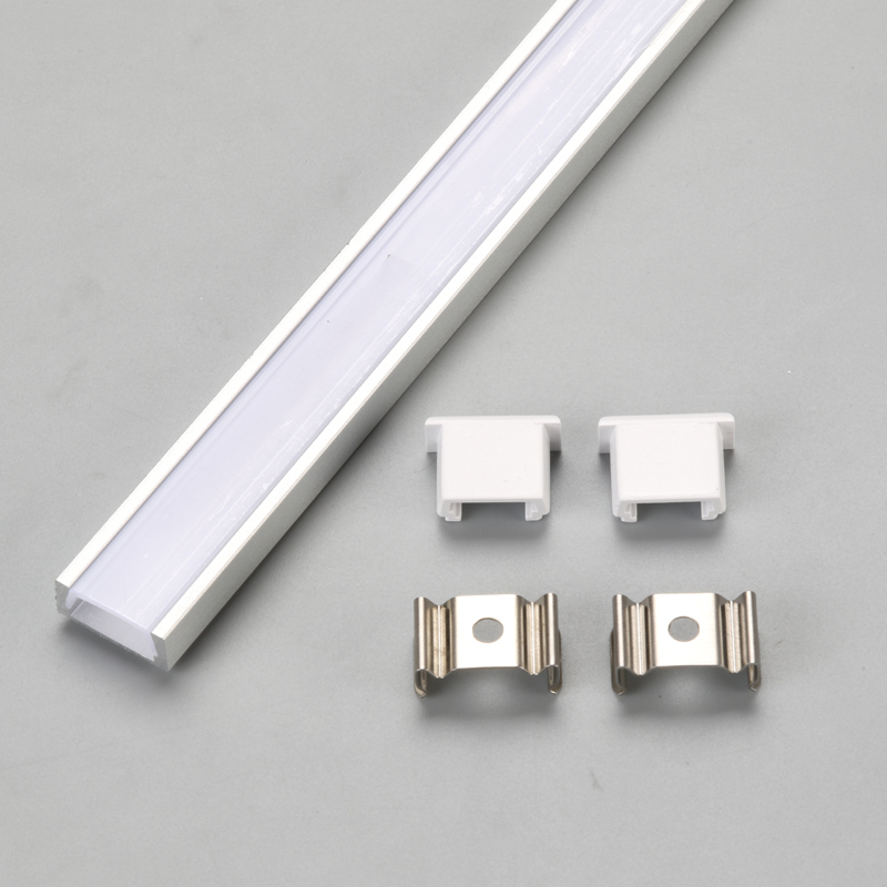 Luminaire linéaire à LED profilé en aluminium anodisé pour intérieur avec capot en PC pour extrusion