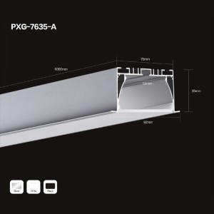 Led profilé en aluminium diffuseur PC / forme plate
