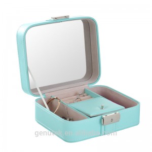 Boîte à bijoux en PU de voyage