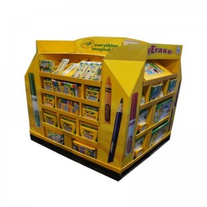 Présentoir de palette de supermarché assemblé par jouet fait sur commande de carton