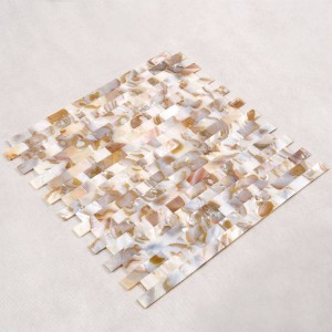 Nouveau carrelage mosaïque coquillage noir en taille 10 * 20mm