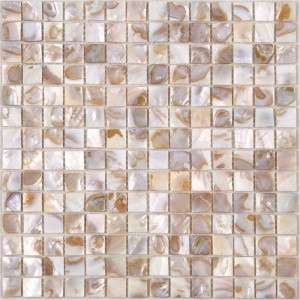 Mosaïque en coquille convexe naturelle pour décoration murale