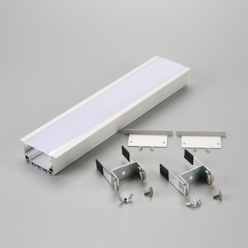 Boîtier linéaire Luminaire à encastrer LED Profilé aluminium bande LED