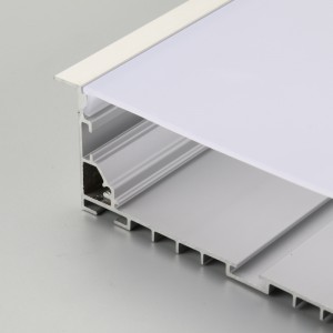 Profil de lumière bande linéaire LED en aluminium anodisé argent