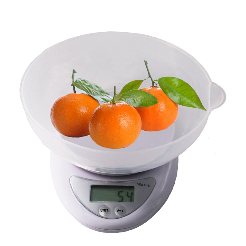 Balance de fruits de nourriture de poids d'utilisation à la maison de Digital de haute précision d'OEM 0.1g 7g avec le bol