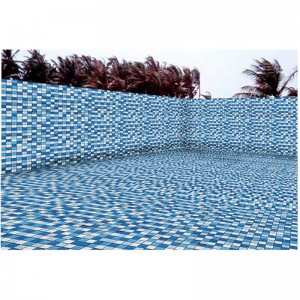 Bleu bon marché tuile de piscine bon marché de mosaïque en verre en cristal de prix concurrentiel