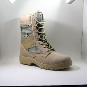 Bottes de combat Desert Army en cuir pour hommes