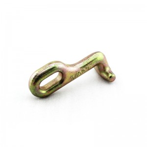 Crochet G70 T forgé avec maillon soudé, plaqué jaune