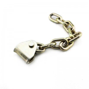 Crochet en U pour connecteur à chaîne, plaqué jaune