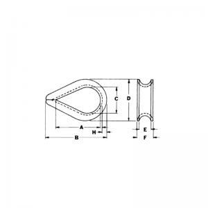 Type US Cosse à sertir métallique légère, standard G-411