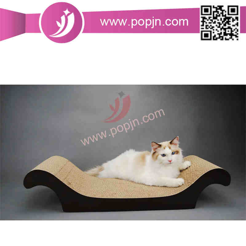 Grattoir de chat en carton ondulé rouge de forme mignonne durable