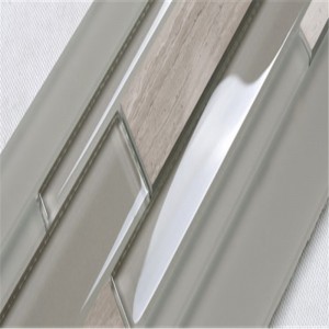 Tuile de mur de dosseret en céramique en verre de cuisine décorative moderne de bande de HSD132