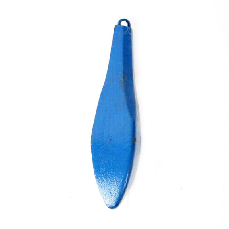 Bac à pêche en fonte peint en bleu