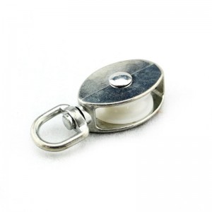 Poulie en nylon avec vis avec filetage en bois ZP