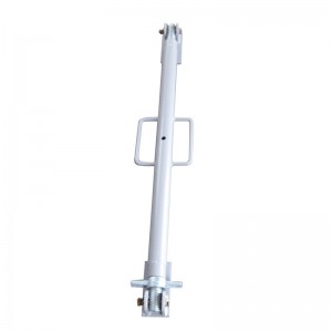 Gris enduit de poudre d'étayage de coffrage de mur de triangle d'échafaudage