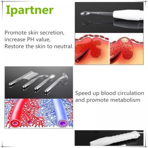 Vente chaude Portable D'arsonval Haute Fréquence pour traiter l'acné et la perte de cheveux