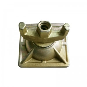 Plaque en acier jaune au carbone forgé pour écrou à oreilles